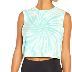 Jessica Simpson Sportswear Perry Tie Dye Tank Top Ice  Green